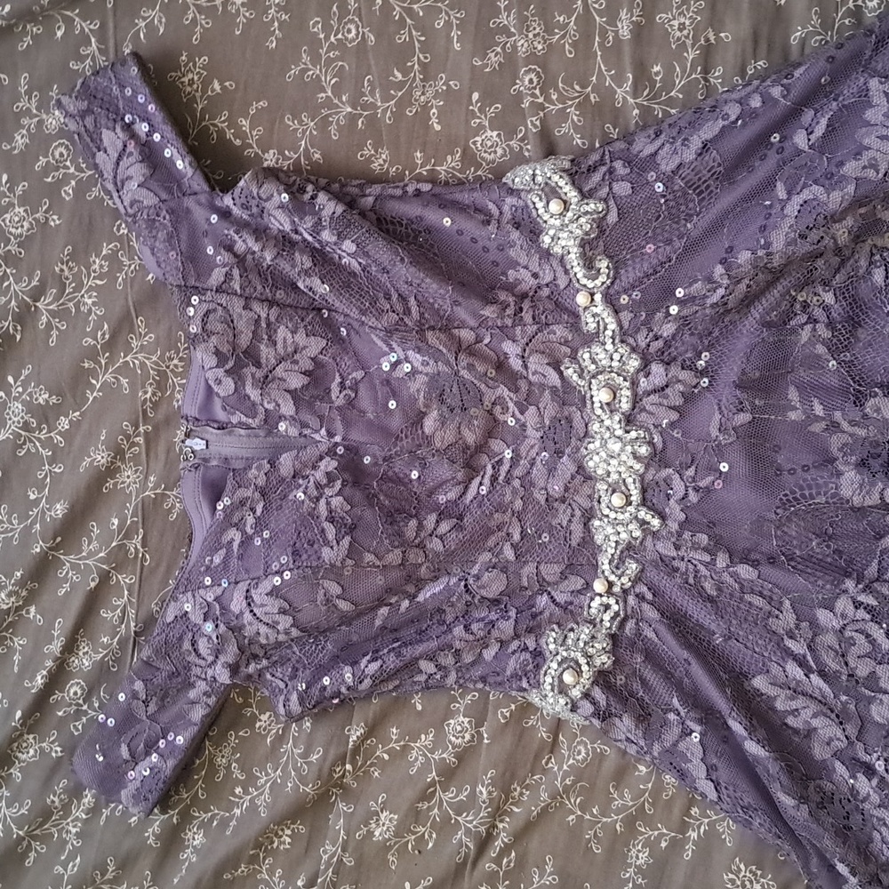 City Studio Purple Prom Dress